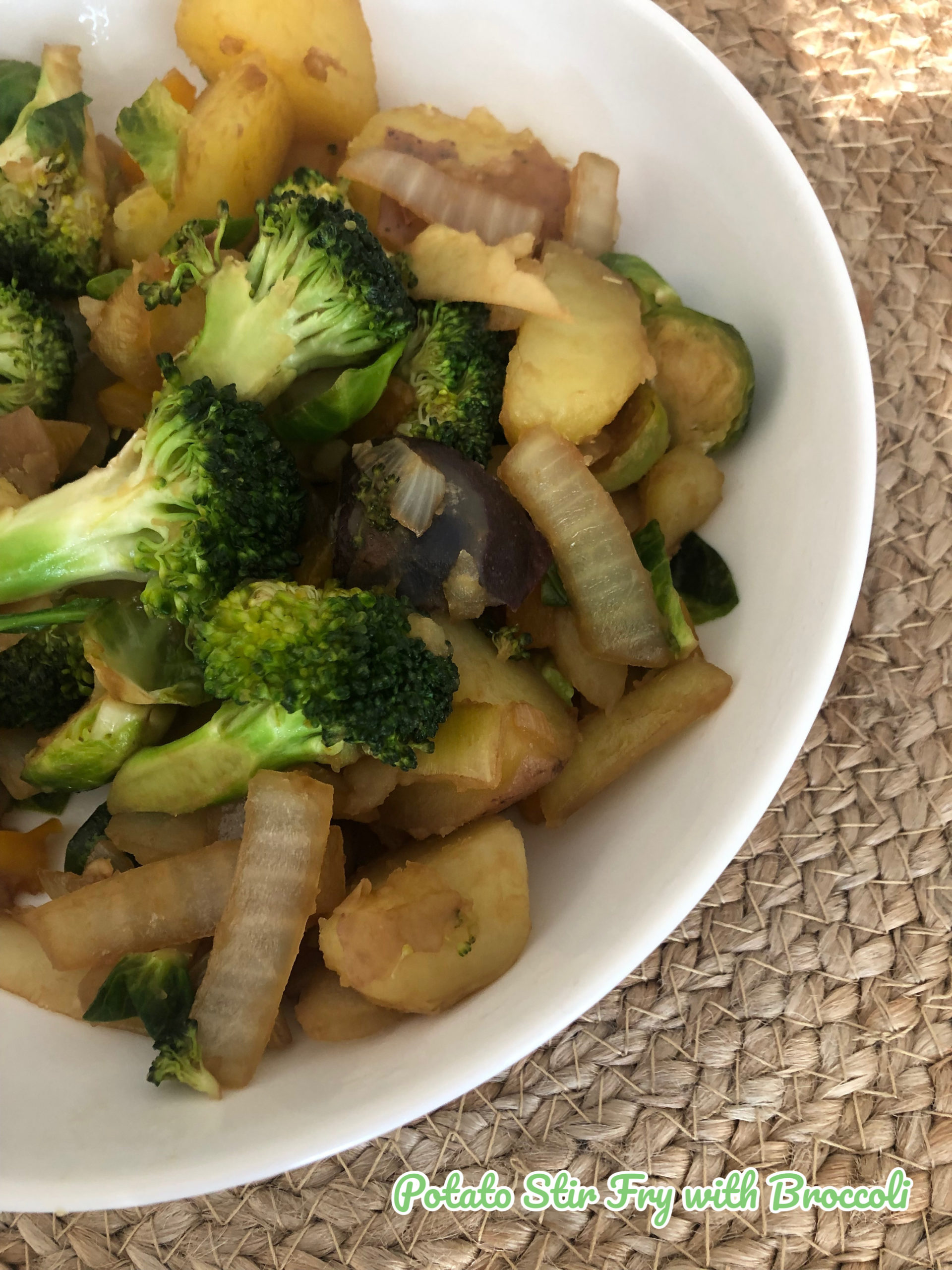 Potato Stir Fry with Broccoli